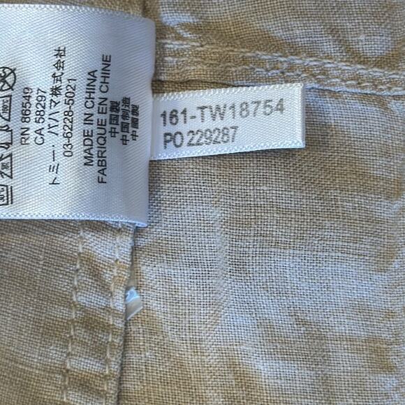 Tommy Bahama Women's 100% Linen Cargo Capri Pant Size 14 - Picture 10 of 10